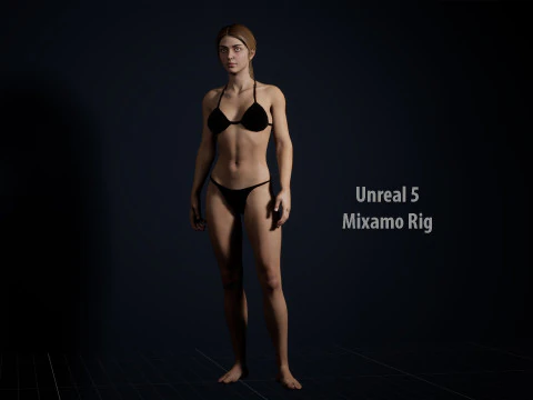 Female Base Model Full Rig 3D Model