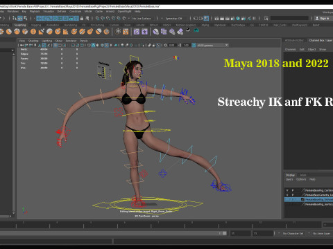 Female Base Model Full Rig 3D 模型