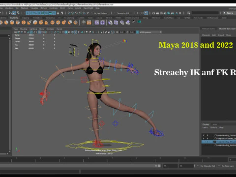 Female Base Model Full Rig 3D Model