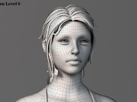 Female Base Model Full Rig 3D 模型
