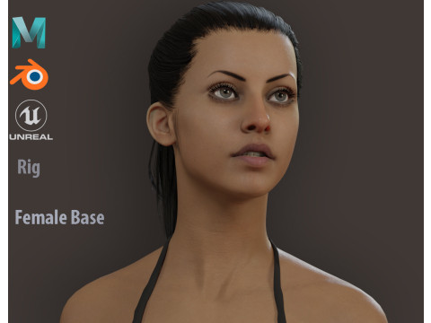 Female Base Full Rig 3Dモデル