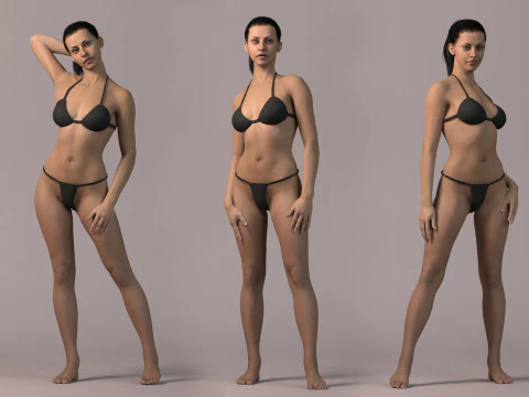 女性基地全套装备 3D 模型