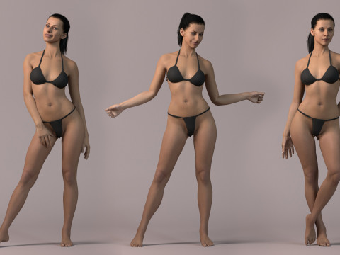 Female Base Full Rig 3Dモデル