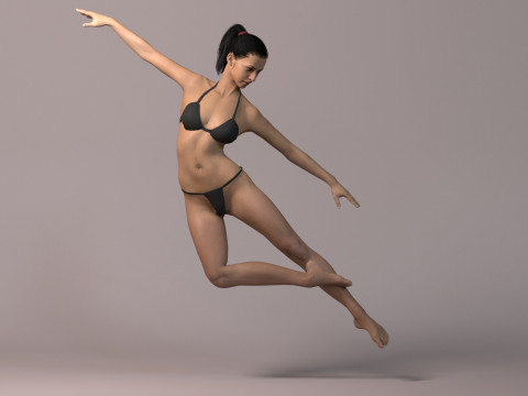 Female Base Full Rig 3Dモデル