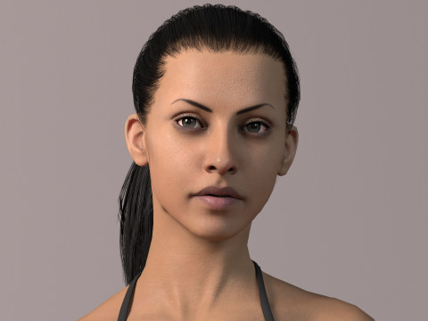 Female Base Full Rig 3Dモデル