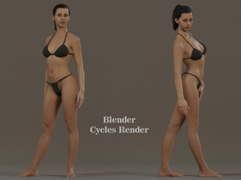 Female Base Full Rig 3Dモデル