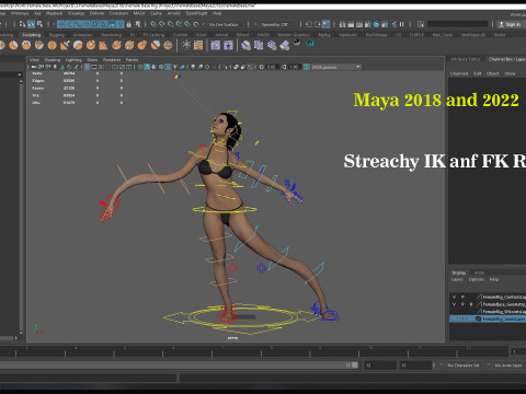 Female Base Full Rig 3Dモデル