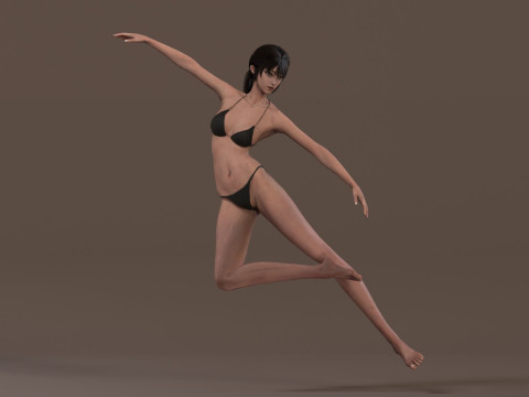 Female Base Model Rig Model 3D