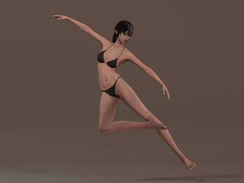Female Base Model Rig 3D Model