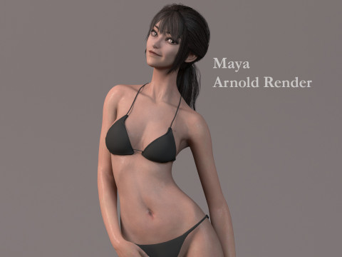 Female Base Model Rig Model 3D