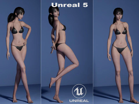Female Base Model Rig 3D Model