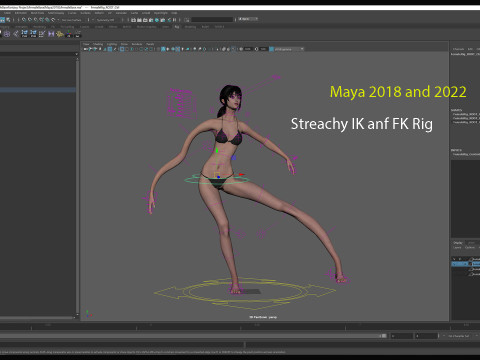 Female Base Model Rig Model 3D