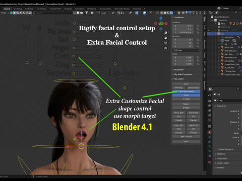 Female Base Model Rig Model 3D