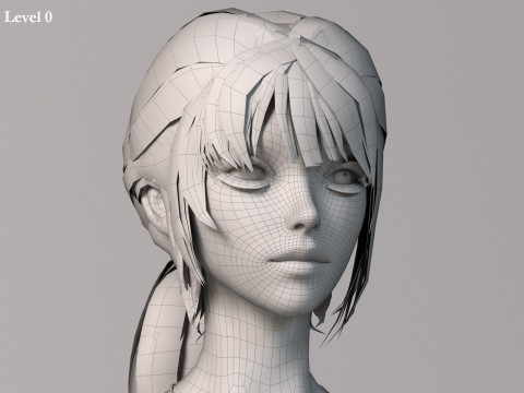 Female Base Model Rig Model 3D