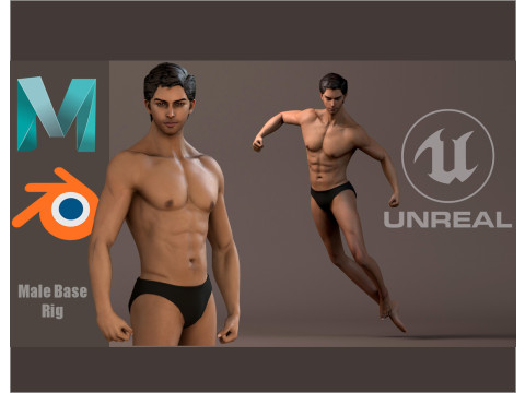Male Base Rig Model 3D