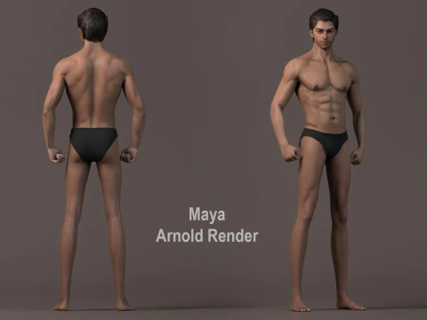 Male Base Rig 3D Model