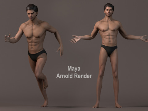 Male Base Rig Modelo 3D