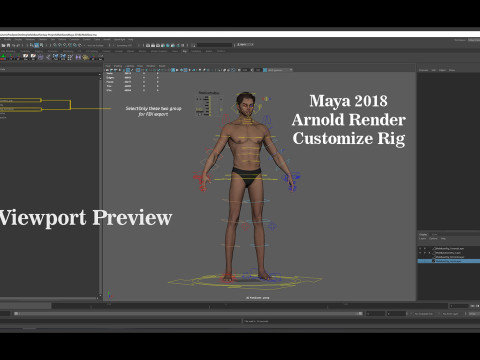 Male Base Rig Modelo 3D
