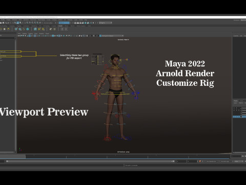 Male Base Rig Modelo 3D
