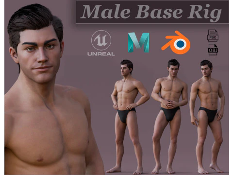 Equipamento Base Masculino Modelo 3D