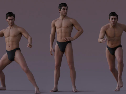 Male Base Rig 3D Model