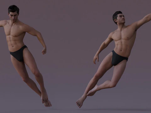 Male Base Rig 3D Model