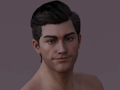 Male Base Rig 3D Model