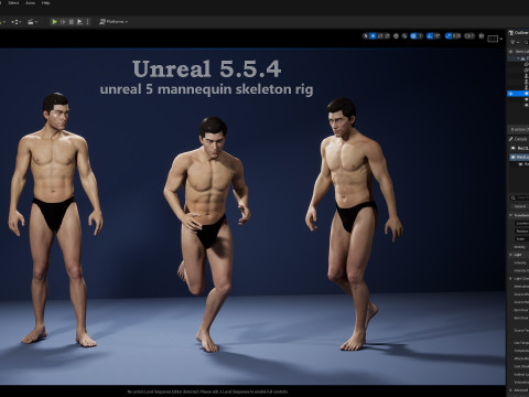 Impianto base maschile Modello 3D