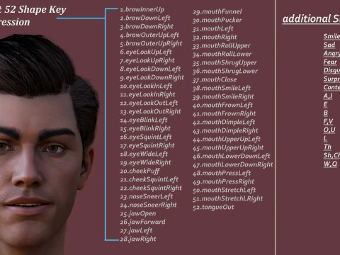 Male Base Rig 3D Model
