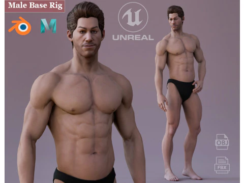 Equipamento Base Masculino Modelo 3D