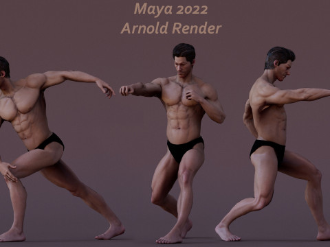 男性基础钻机 3D 模型