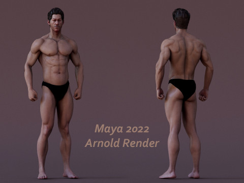 男性基础钻机 3D 模型