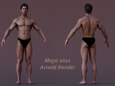 男性基础钻机 3D 模型