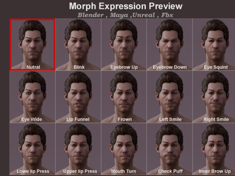 男性基础钻机 3D 模型