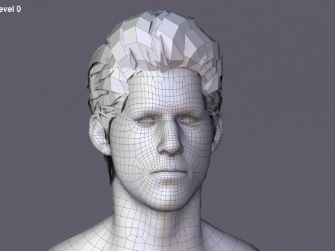 男性基础钻机 3D 模型