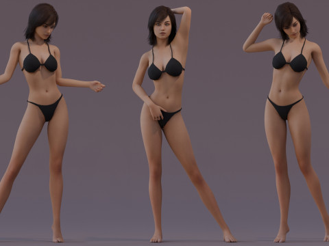 メスベースリグ 3Dモデル