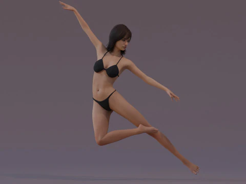 女性基础钻机 3D 模型