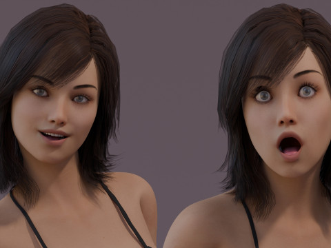 メスベースリグ 3Dモデル