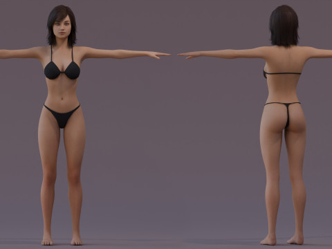 メスベースリグ 3Dモデル