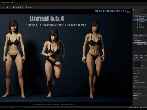 女性基础钻机 3D 模型