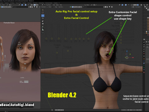 メスベースリグ 3Dモデル