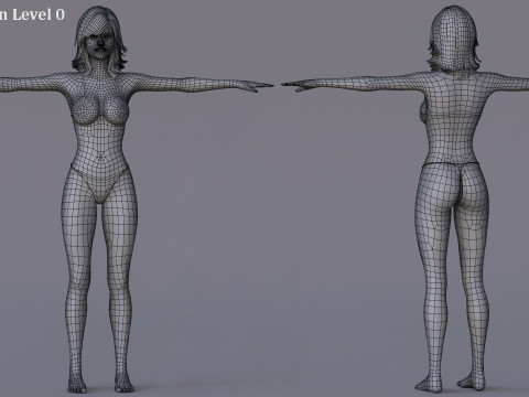 メスベースリグ 3Dモデル