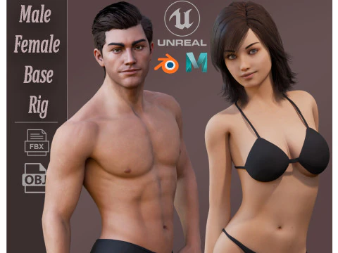 Equipamento Base Feminino Masculino Modelo 3D