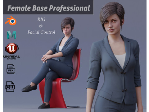 Impianto professionale femminile Modello 3D