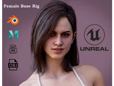 Kadın Taban Te&ccedil;hizatı 3D Model