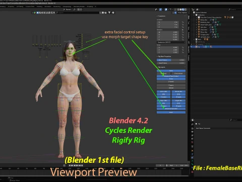 Base femminile Modello 3D