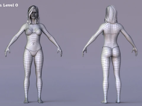 Base femminile Modello 3D