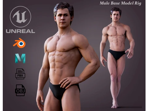 Erkek Taban Te&ccedil;hizatı 3D Model