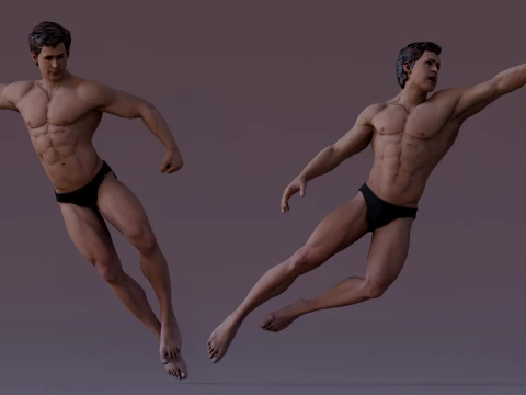 Male Base Rig 3D Model
