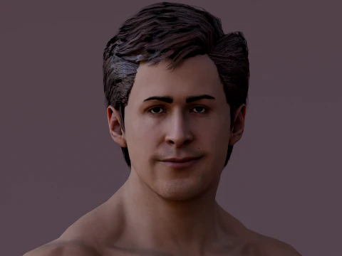 Male Base Rig 3D Model